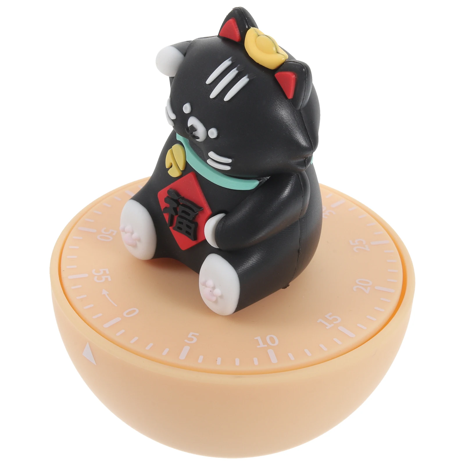 

Mechanical Kitchen Timer ABS Cat Shaped Cooking Countdown Study Play Control Decor Reminder Student Practical No