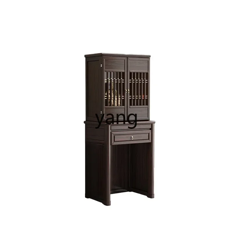 L'm'm New Chinese-style Buddhist shrine with door for domestic use Standing cabinet Buddhist shrine Guanyin shrine