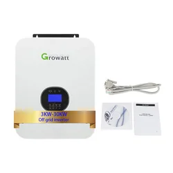 Growatt 3Kva 3000W Controlador Carga Solar Mppt Inversor Onda Pura Off Grid 230Vac 1 Phase Inverter