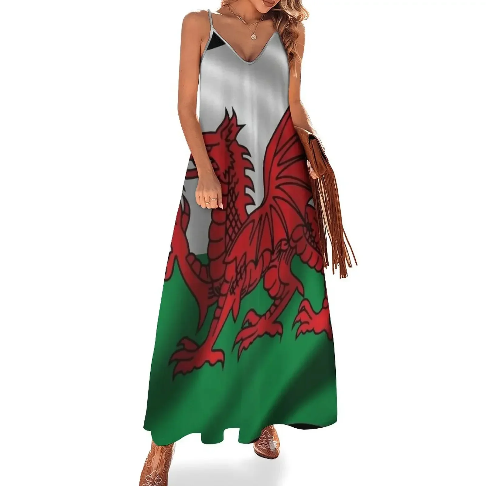 Y Ddraig Goch Welsh Flag Rugby Union v1 Sleeveless Dress women's clothing trend 2025 Cocktail of dresses Dress