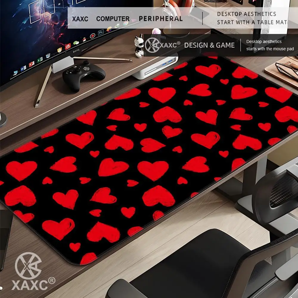 

Love Pattern Mouse Pad large keyboard mouse desk pad non-slip rubber gaming mouse pad laptop mouse carpet HYBXXC