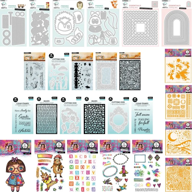 Splatters & Patterns Bird Talk Metal Cutting Dies And Stamp For Scrap booking Stencil Embossing Mold DIY Paper Cards Craft Cut