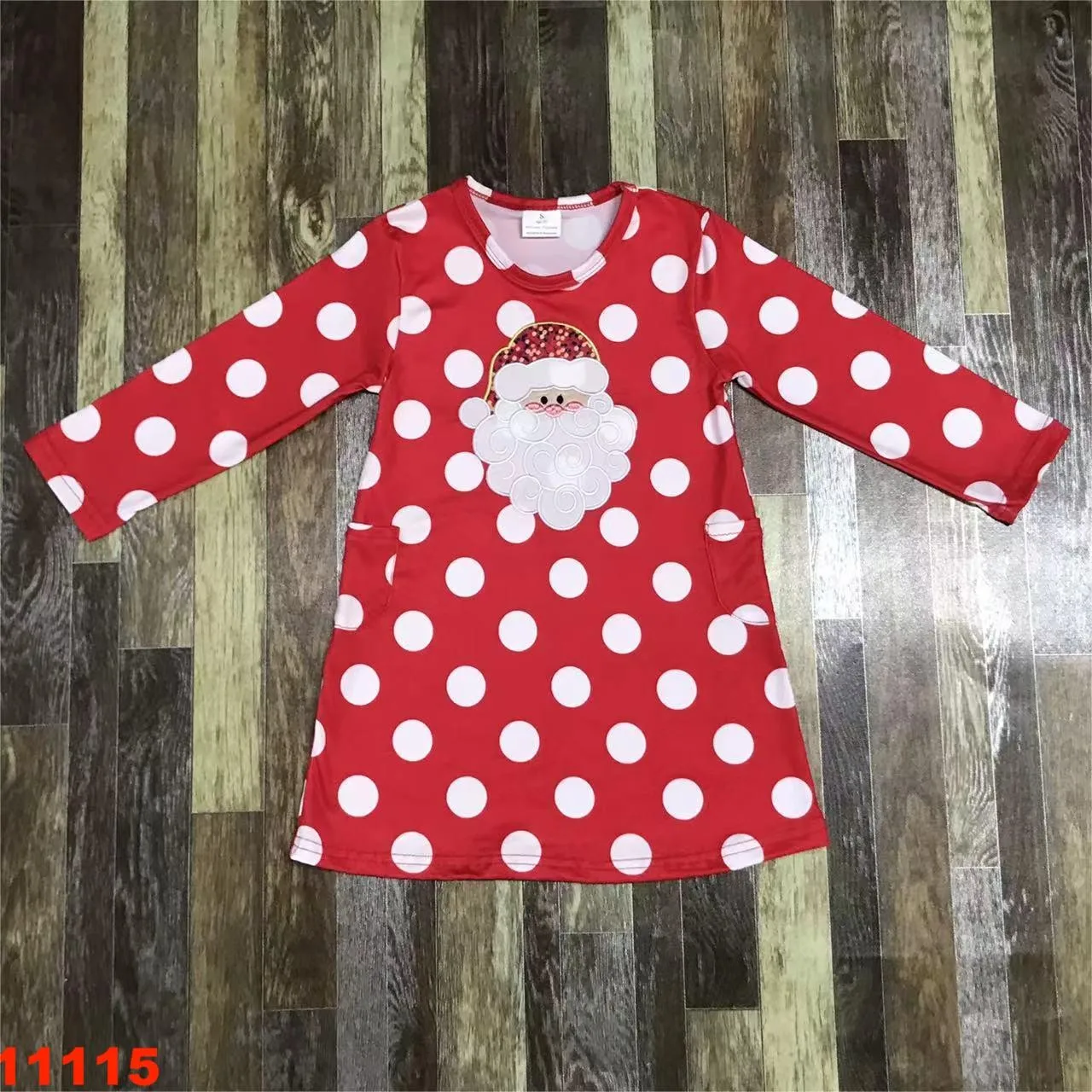 Kids Christmas autumn long dress for girls baby cotton warm outdoor school gathering water wear girls clothes