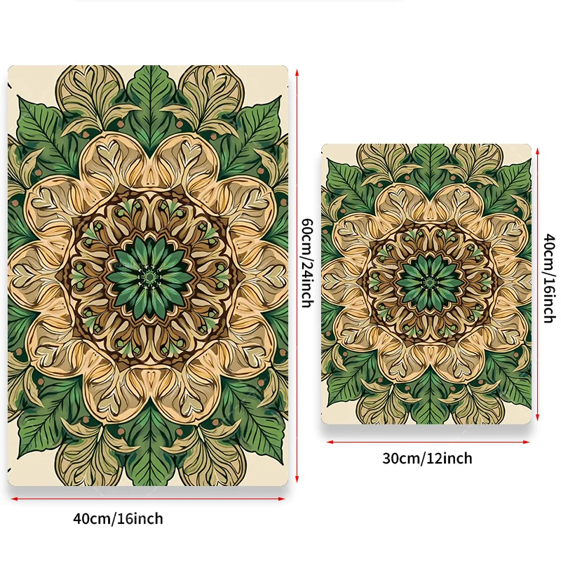 قطعة واحدة من نسيج الحائط من نسيج ماندالا الزهري - معلق على الحائط من بوهو شيك لديكور غرفة المعيشة #3