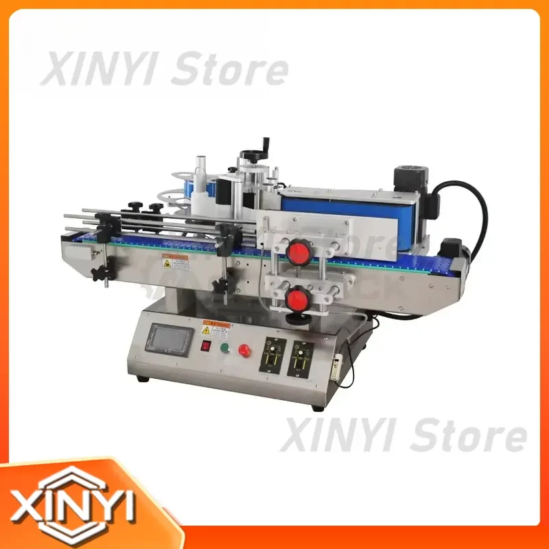 for Moonpack TRLM-120A Round Bottle Labeling Machine Table Top Vial Plastic Glass Paper Labeler With Round Sticker
