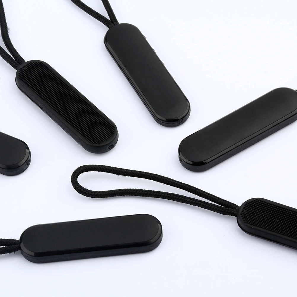 

20 pcs Oval Zipper Pull Rope Repair Fixers Molded Sliders For Luggage Bag Jacket Sportswear Diy Accessories Handicraft Sewing