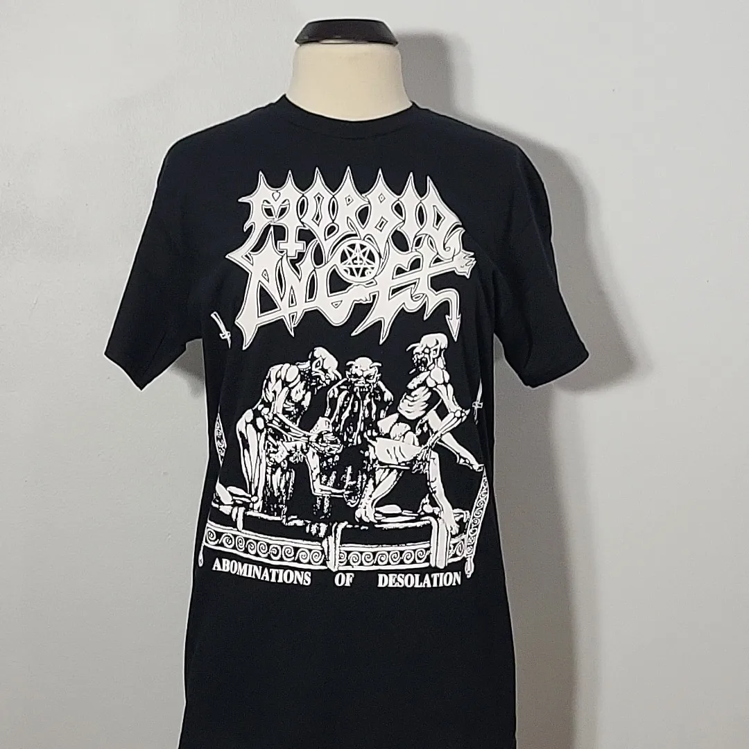 MORBID ANGEL Abominations Of Desolation S SMALL TShirt Black Mens Band Logo