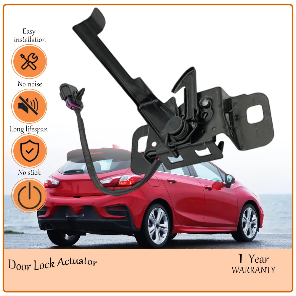 Black Hood Lock Latch Unit vibration-dampened,built to suit 2012-2016 Chevrolet Cruze, precise mounting oem GF-552 820-208