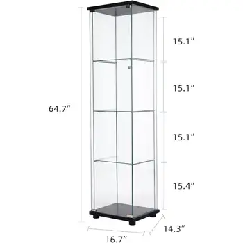 8 best sales Schrank mit Glastür - №3
