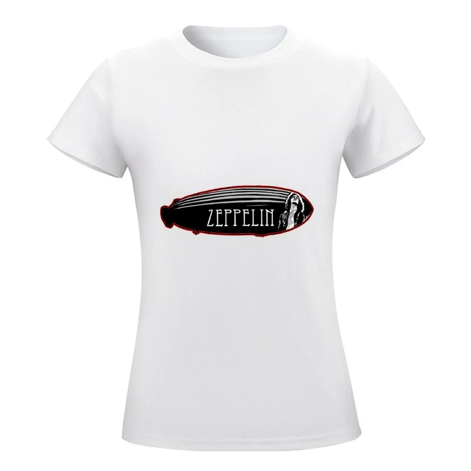 T-shirty Zeppelin koszulki z nadrukami letnie topy kawaii ubrania koszulki damskie z grafiką