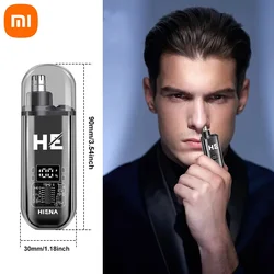 XIAOMI Mini Nose Hair Trimmer Portable Electric USB Rechargeable Painless Relaxed Cut Nose Hair Household Appliances For Men