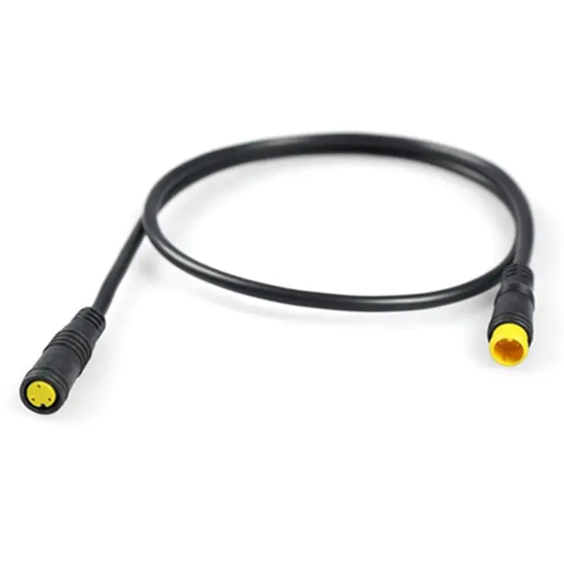 

Новое поступление, 2X удлинительный кабель для электрического велосипеда, 3-контактный водонепроницаемый кабель «папа-мама», разъем удлинительного кабеля для электровелосипеда