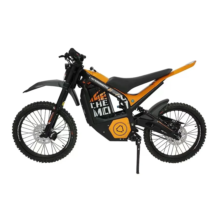 72V 120Km Range Full Suspension 6000W Electric Motorcycle Off-Road Mid Motor Dirt Bike for Touring