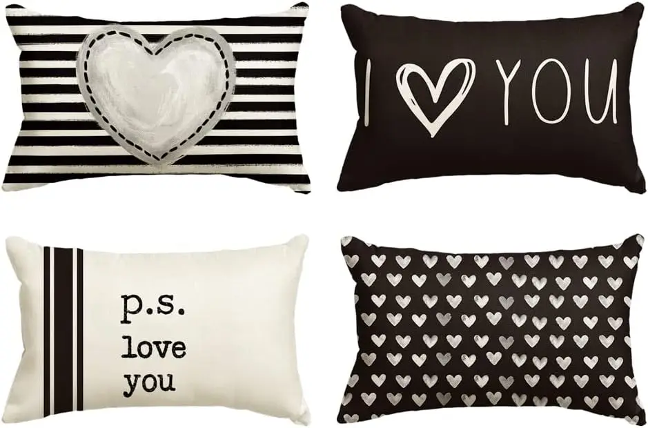 Valentine's Day pillow cover home linen cushion cover, sofa decoration, lumbar pillowcase, autumn decoration
