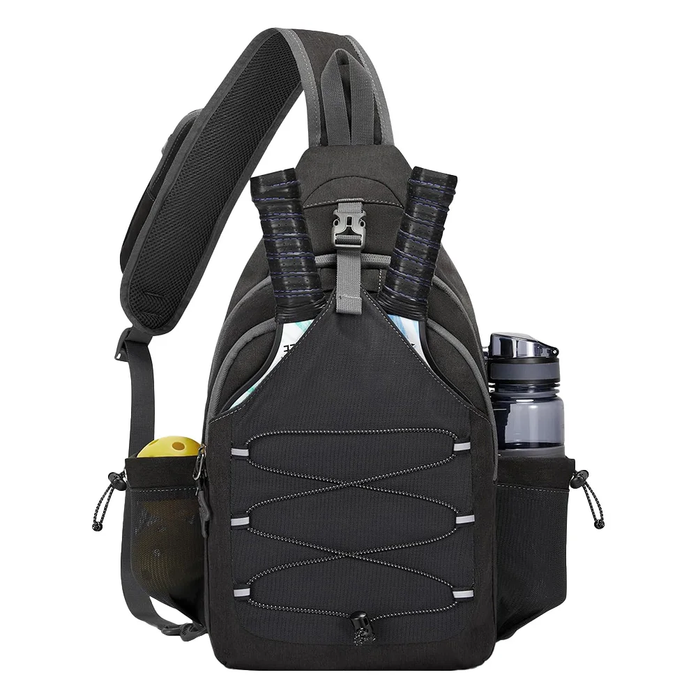 

Pickleball Bag Large Capacity Crossbody Sling Bag for Pickleball Tennis Travel for Men and Women