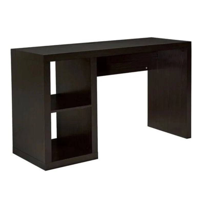 Cube Storage Office Desk, Espresso,flexibility to accommodate your ever-changing electronics，Timeless design