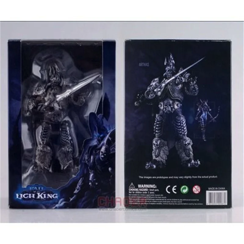 

World of Warcraft Figure Famous Game Character WOW Fall Of The Lich King Arthas Death Knight Collection Festival Gifts 16cm