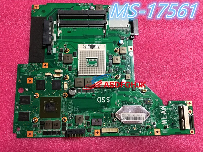 

Genuine MS-1756 FOR MSI GE70 LAPTOP MOTHERBOARD MS-17561 REV 1.0 1.1 Test OK