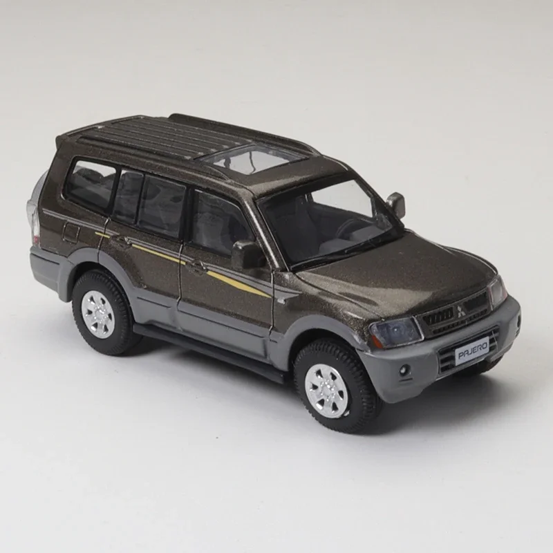 XCarToys-Modèle de voiture en alliage marron moulé sous pression, Collection de jouets, Mitsubishi Pojero Gen.3, Cadeau, 1/64