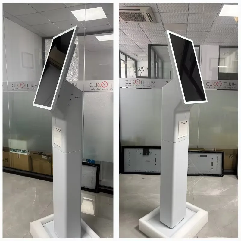 Inch Self Service Kiosk Capacitive Touch Screen Display Camera  Scanner Android/Window/Linux System  Enabled