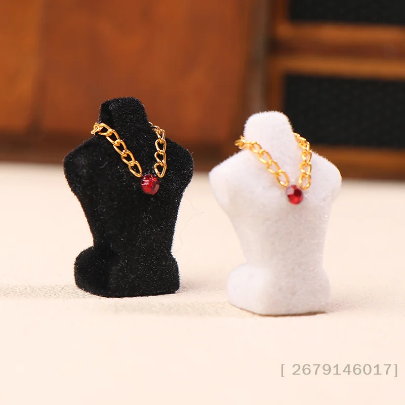 

{Summer2} Подставка для демонстрации ожерелий для кукольного домика 1/12, подставка для украшений для кукольного домика, реквизит для фотосессий в миниатюрных сценах для кукольного домика〔YY26〕