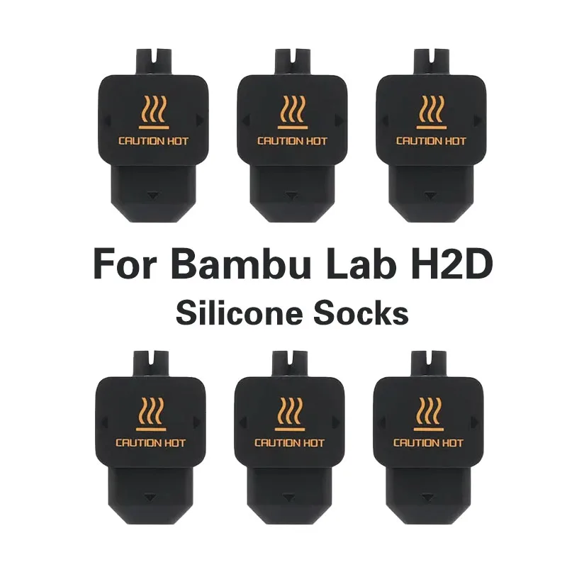 

Высокотемпературный силиконовый чехол для Bambu Lab H2D Hotend, теплоизоляция и защита от ожогов, совместимый с PLA/ABS/PETG