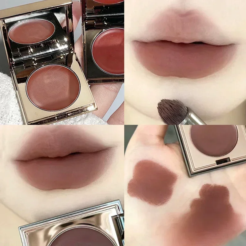 2 em 1 brilho labial blush à prova dwaterproof água de longa duração não-desvanecimento copo antiaderente lábio esmalte maquiagem beleza lábios bochecha rouge matiz cosméticos