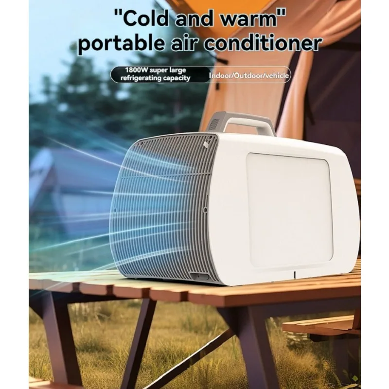 110V/220V Portable Mobile Air Conditioner Outdoor Air Conditioner Can Be Heated and Cooled  for Tents Camping and Vehicles