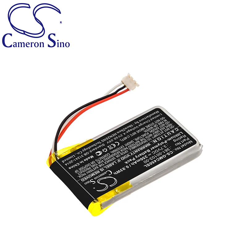 CameronSino Battery for Garmin DashCam 45 Dash Cam 45 fits 361-00103-00,GPS Navigator Battery.