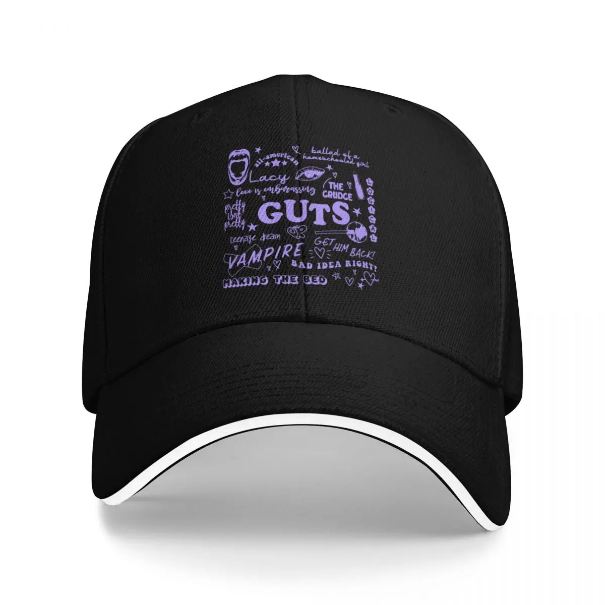 

Olivia GUTS Track List Baseball Cap foam party Hat derby hat Men Women's