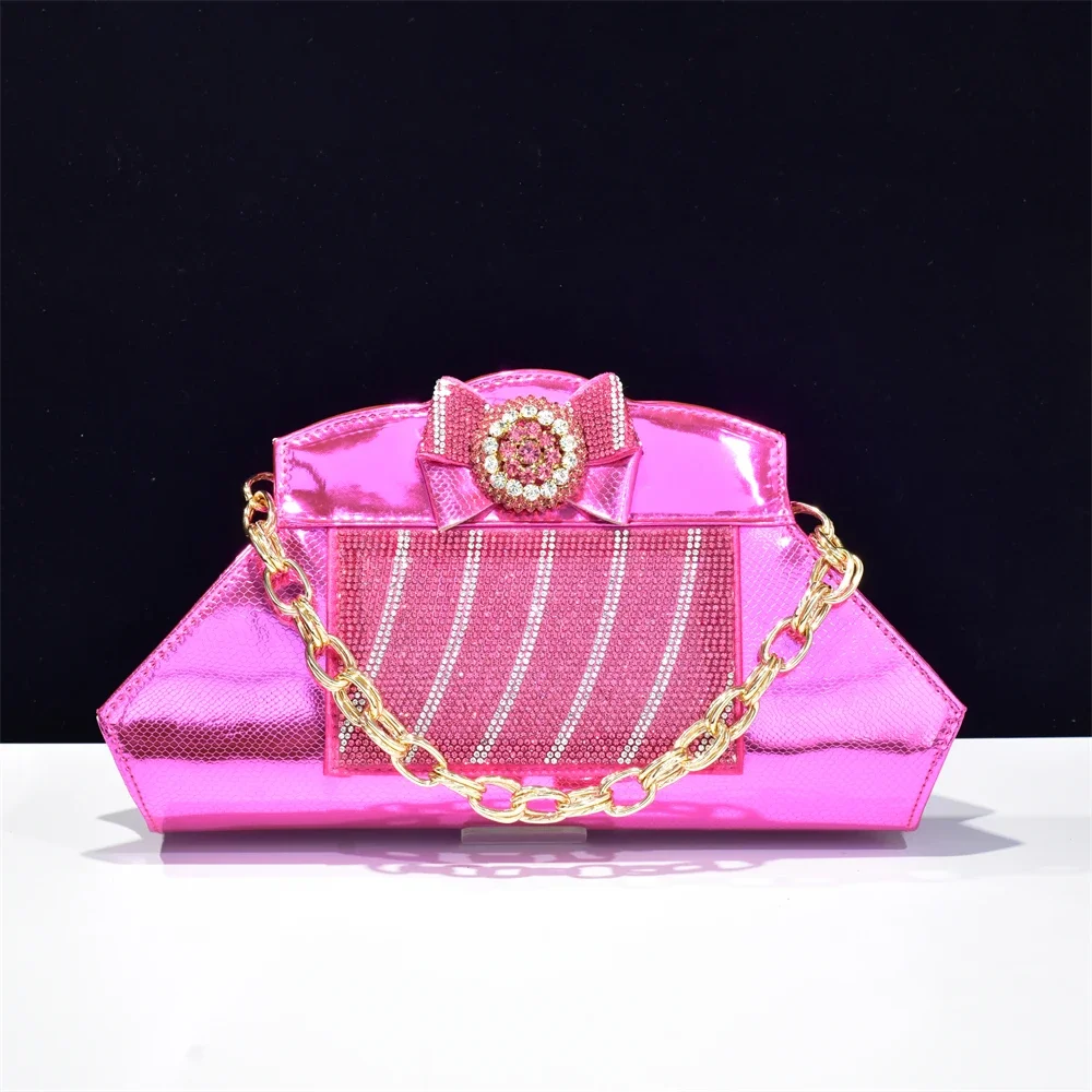 

New Fashion Purses and Handbags Wedding Bag Elegant Women's Bags Decorated with Rhinestone Crystal Party Bridal Clutch Handbag