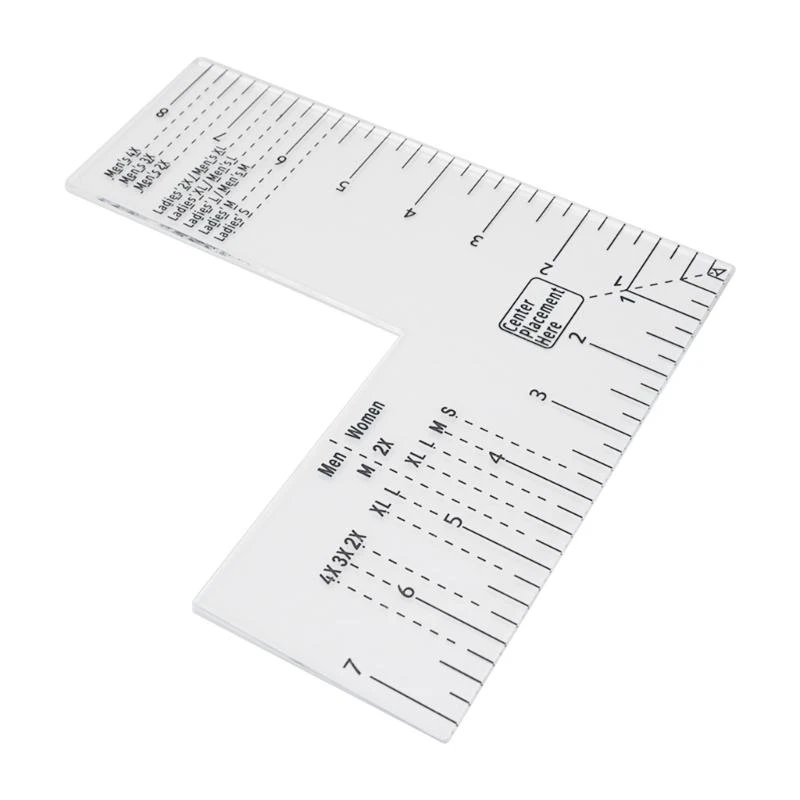 

Tshirt Rulers Guide T Shirt Rulers for Embroidery Press Printing(Adult Size)