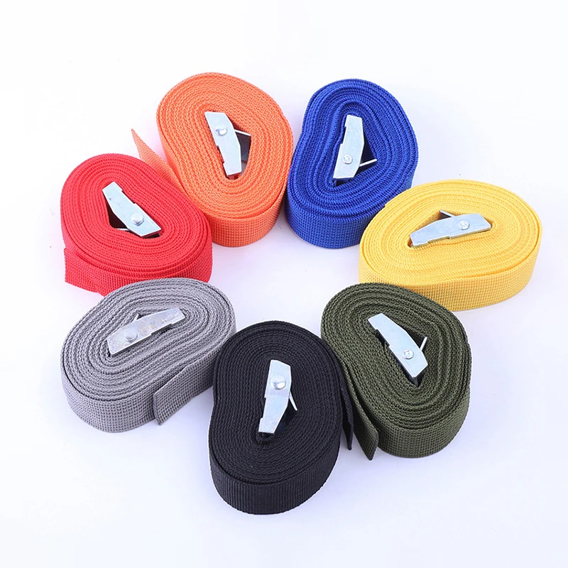 New 1M/2M/3M/4M/5M Black Buckle Tie-Down Belt Cargo Straps for Car Motorcycle Bike Metal Buckle Tow Rope Strong Ratchet Belt image 2