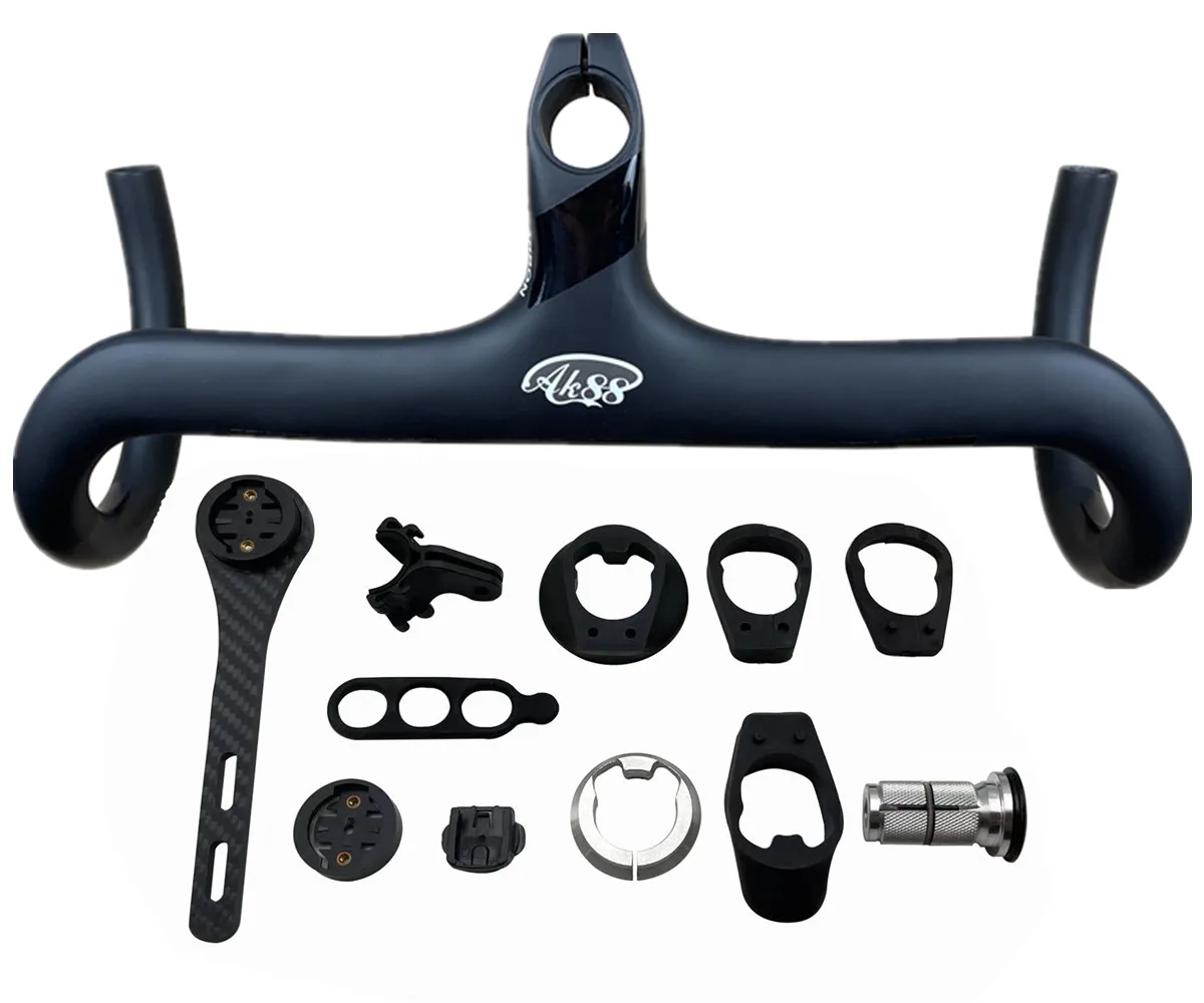 

New AK88 road bike with all carbon fiber, all internal wiring, integrated bending handle and accessories