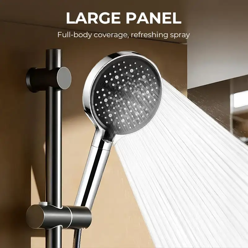 

15CM Large Panel Nozzle 7 Modes Shower Head High Pressure Water Massage Shower Head Handheld Showerhead Bathroom Bathing Tools