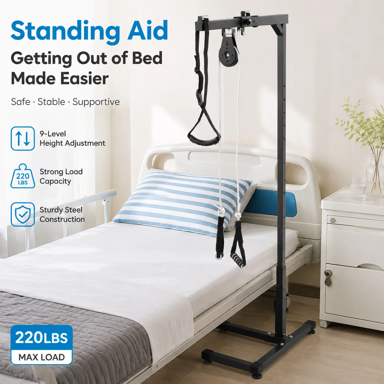 Black Multifunctional Standing - Home Bar Stand recension och pris