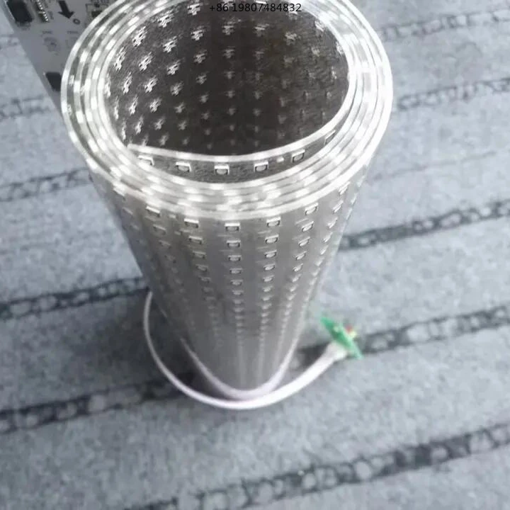 Transparent Mesh Curved LED Display P6 P10 P15.6, Aliexpress Hot Sale Digital Signage Film Screen for Mall Glass Wall