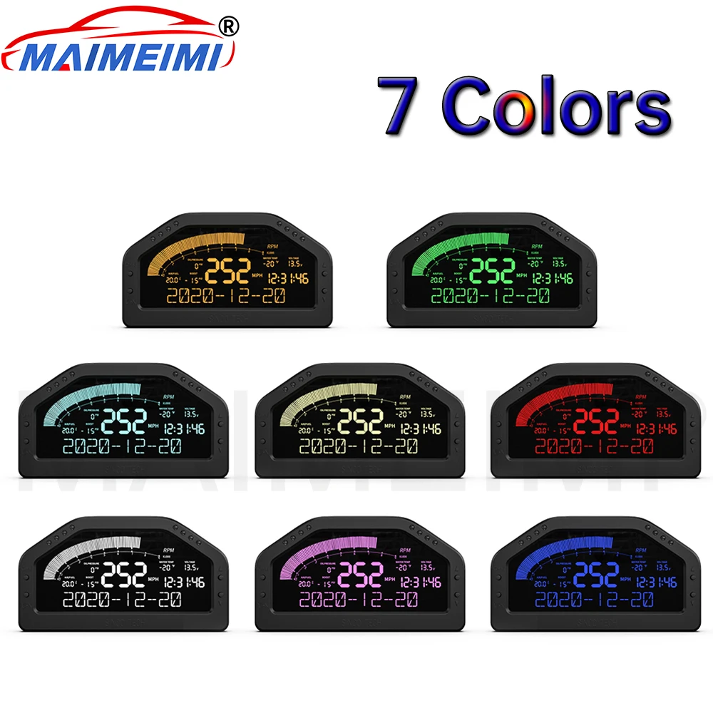 

DO922 Car tachometer Dashboard Sensor KIT Race Display LCD Screen Gauge with RPM Speed Oil Pressure Air Fuel Ratio