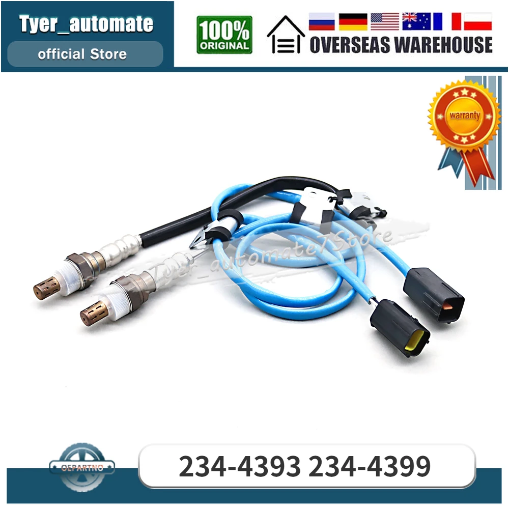 

2 шт., кислородный датчик Lambda O2 234-4393 234-4399 для 2003-2004 Mazda 6 L4-2.3L 2005 Mazda 6