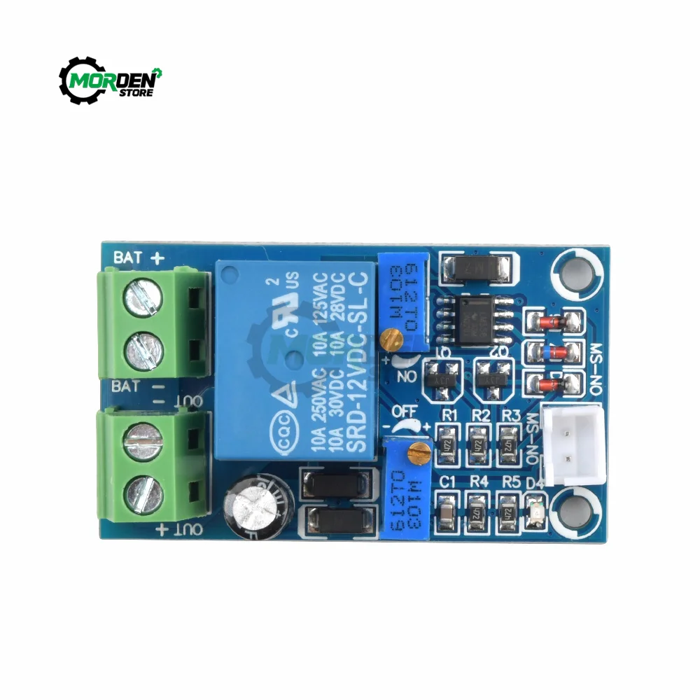 Storage Battery Relay Module 12V Battery Low Voltage Cut off Automatic Switch On Recovery Protection Module Power Supply