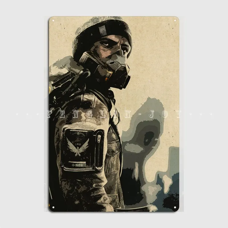 The Division Metal Plaque Poster Cinema Garage Wall Retro Poster Tin Sign Poster