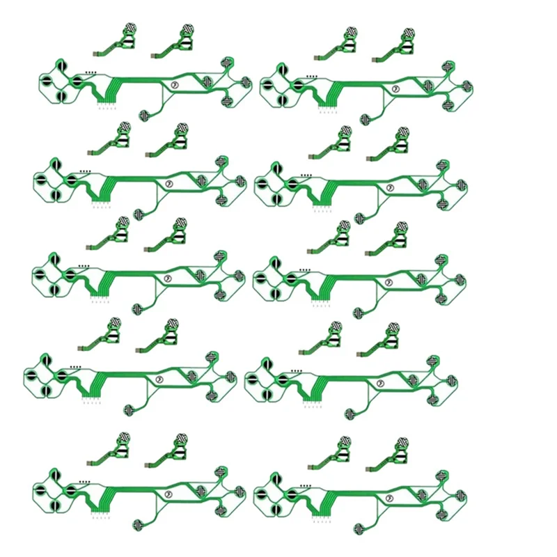 Replace 10PCS V1 Film Controller For PS5 Controller Ribbon Conductive Film Button Position Switch Conductive Board Easy Install-