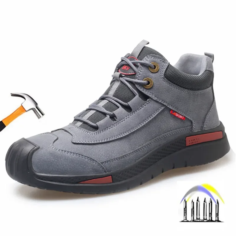 

Waterproof Safety Shoes Man anti spark welding shoes anti puncture work shoes steel toe work boot anti slip work safety sneakers