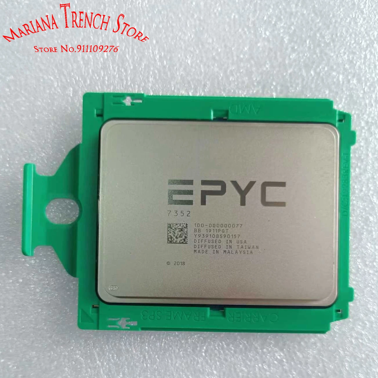 

Процессор для EPYC 7352, 24 ядра, 48 потоков, базовые часы, 2,3 ГГц, макс. повышение до 3,2 ГГц, кэш L3, 128 МБ, TDP, 155 Вт