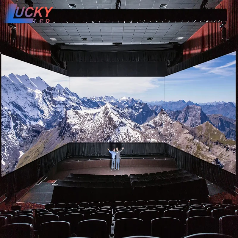 640*480mm video cabinet indoor conference room P3.076 LED display fixedly installed on the wall to play video