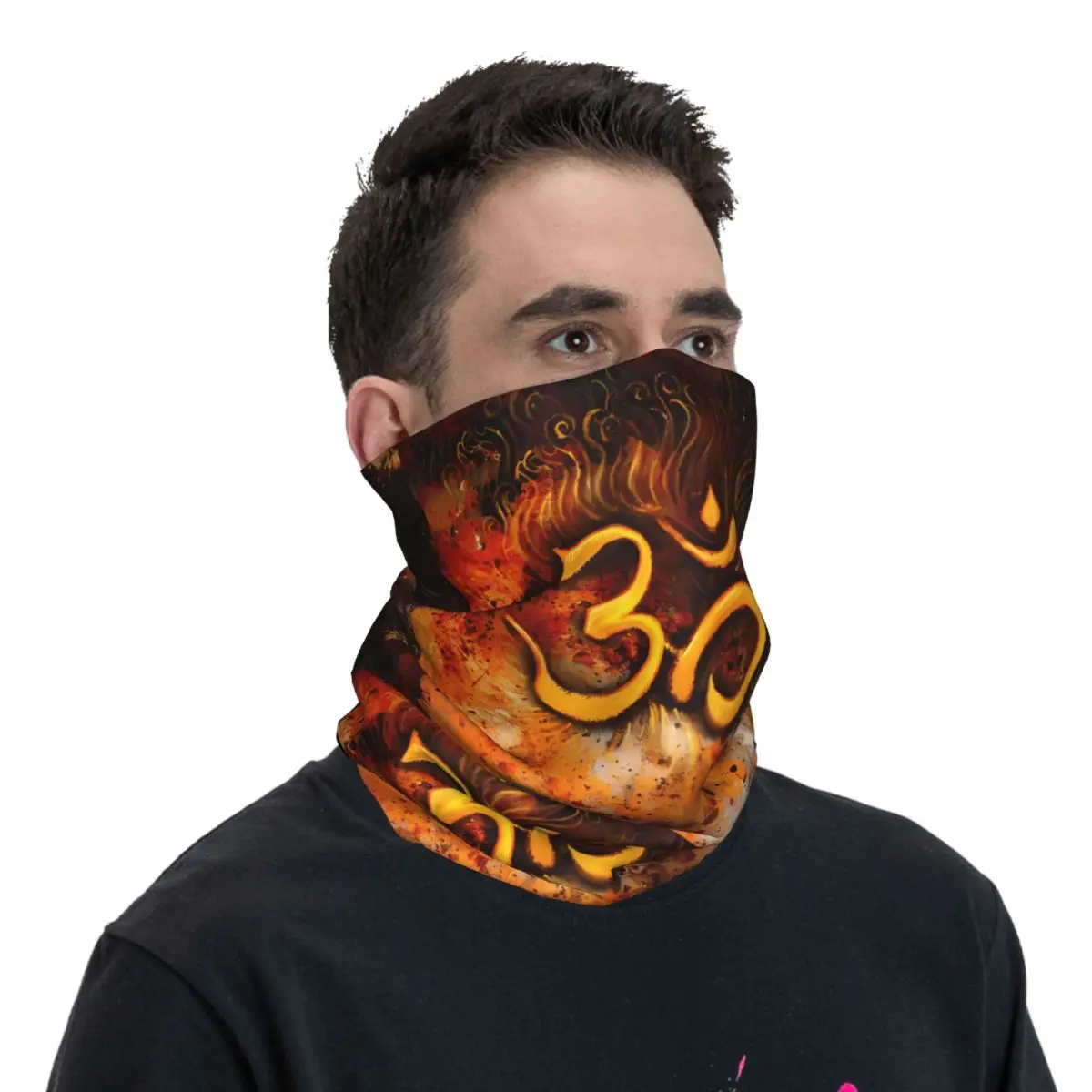 Foulard bouddhiste en polyester pour le cou et le visage, écharpe de la présidence, masque facial