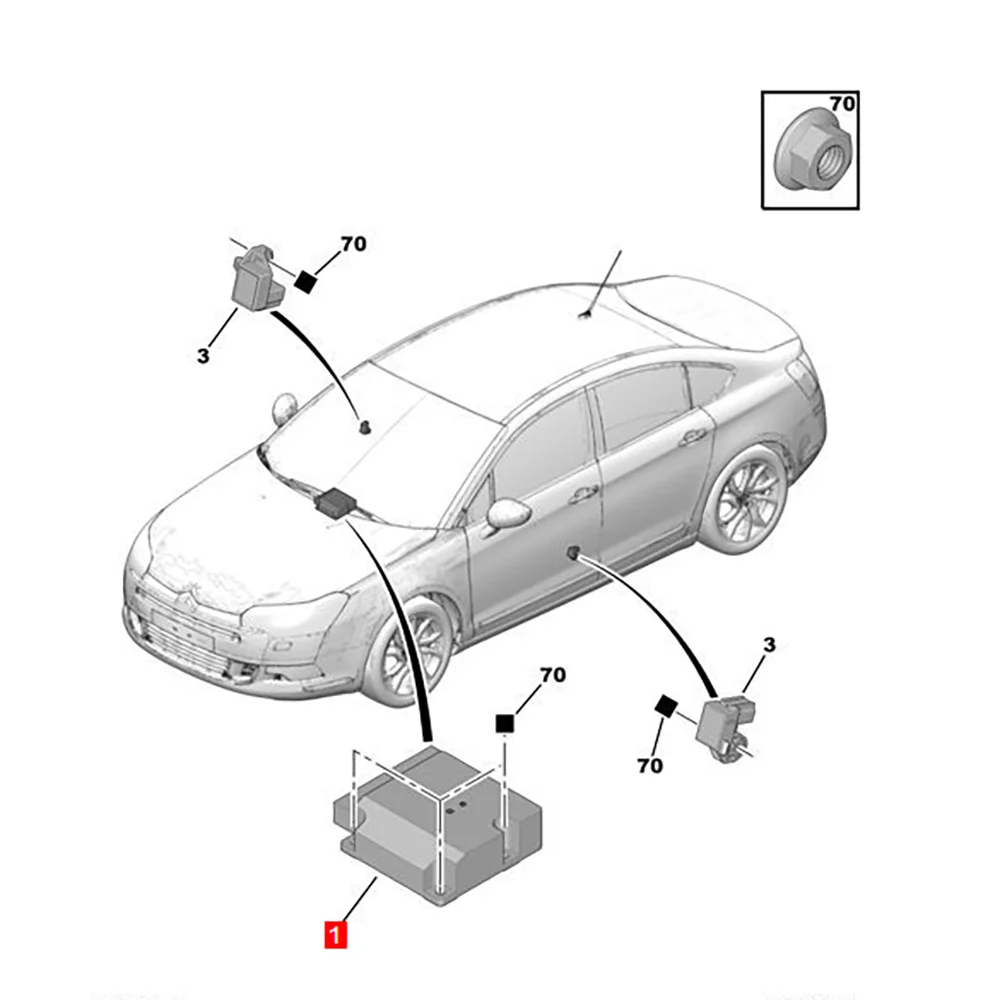 مناسبة لسيتروين C5(X7) GOX CDE S/G 9810155980