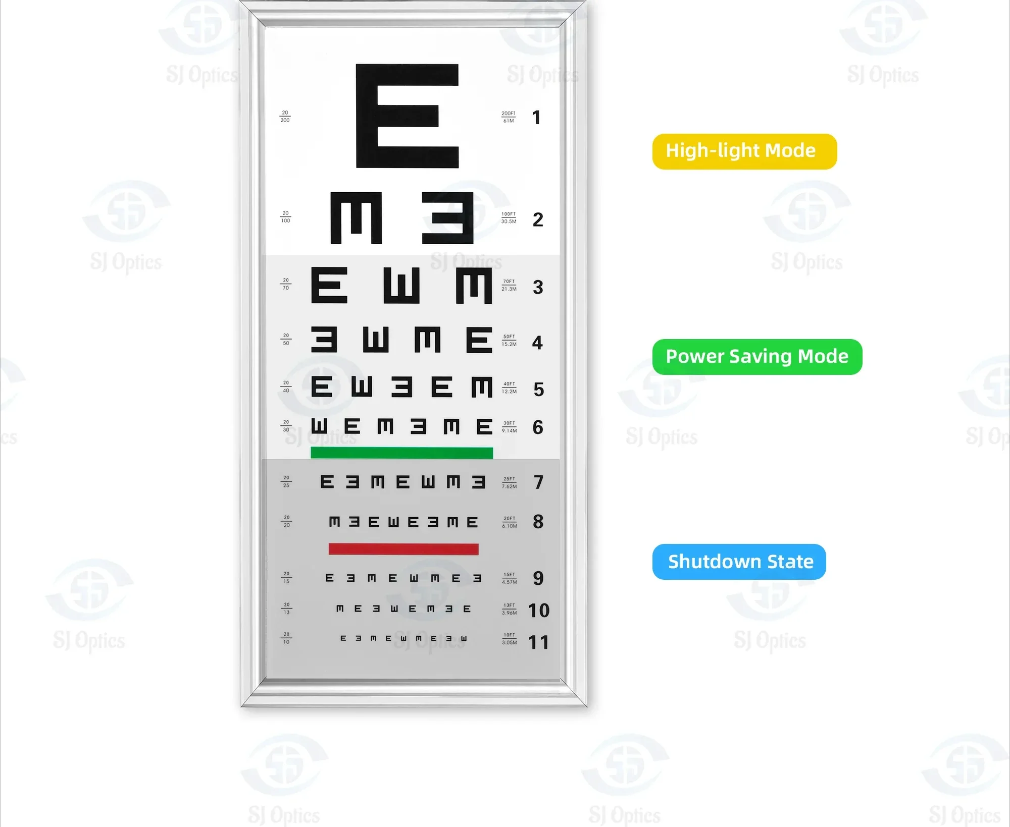 

Instruments China Eye Test Chart CB-001C Light Box Visual accurate Visual Acuity For Eye Test Hot Sale