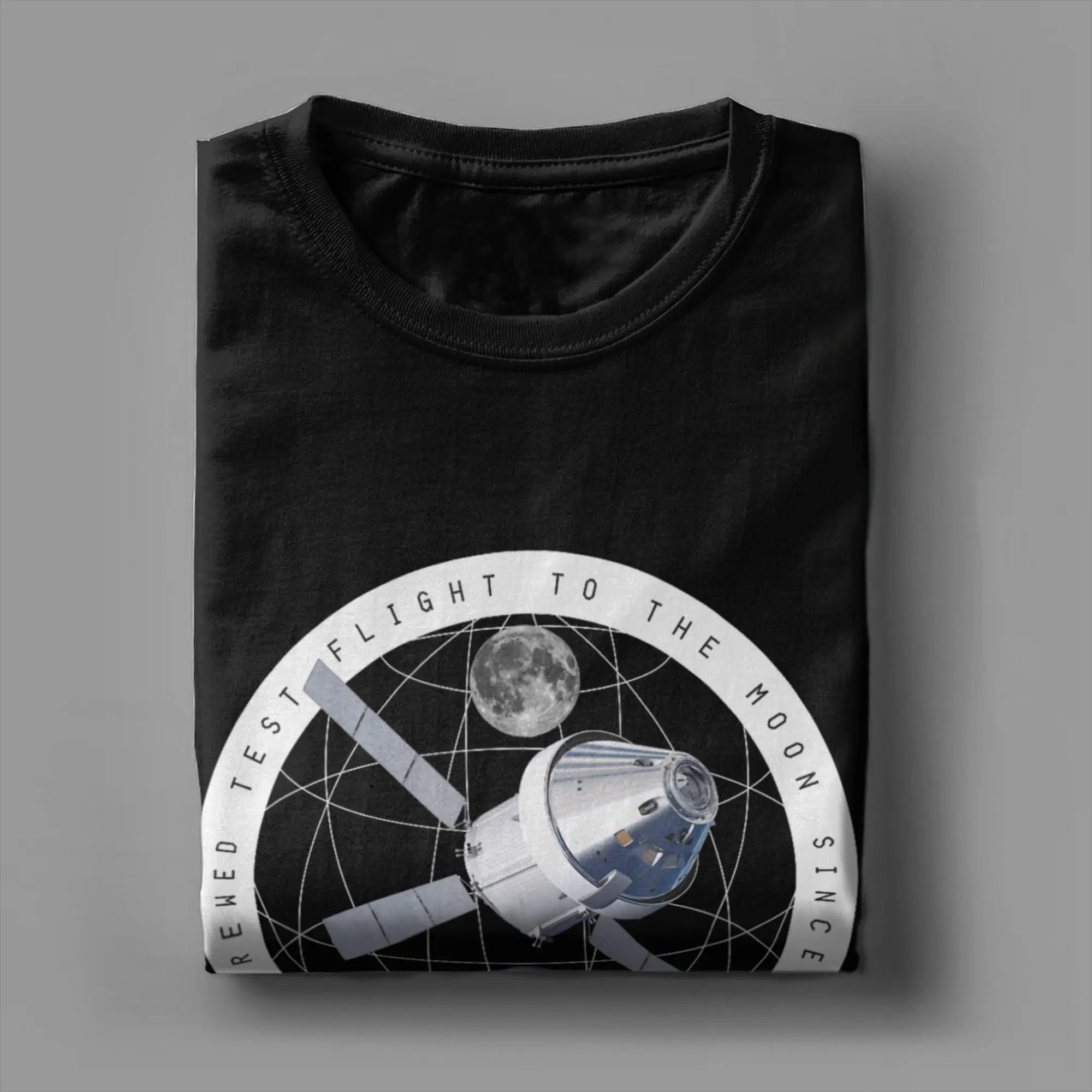 Casual T-Shirt Beach Artemis-II Program  Commemorative Novelty T Shirts  100% Cotton Tee Shirt for Men Y2K Retro Top Tees