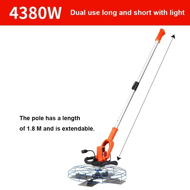 4300W Cement Trowel Floor Sander Pavement Road Blade Skimming Concrete Floorsmoothing